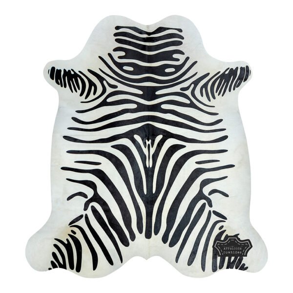 Authentic Zebra Animal Print Cowhide Rug