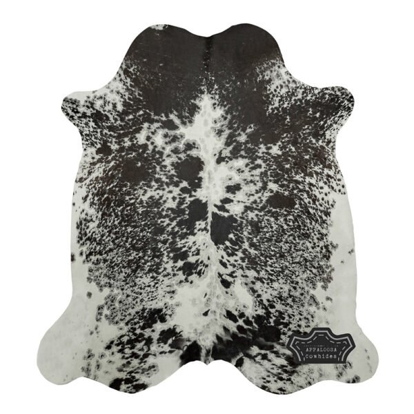 Natural Black Speckled Cowhide Rug - Image 2