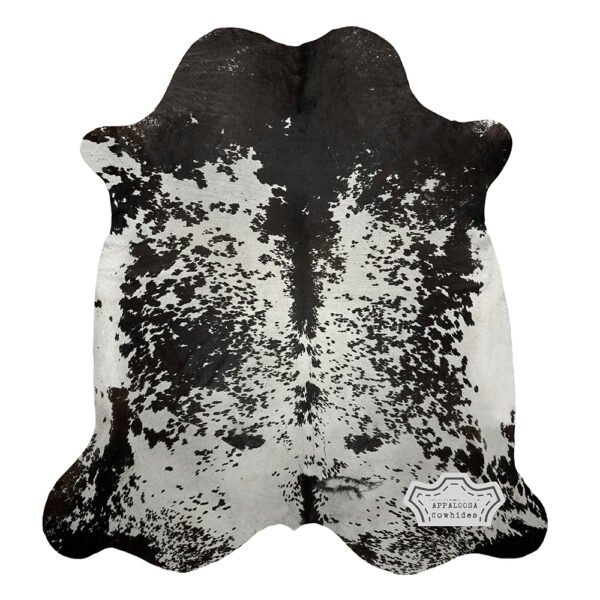 Natural Black Speckled Cowhide Rug