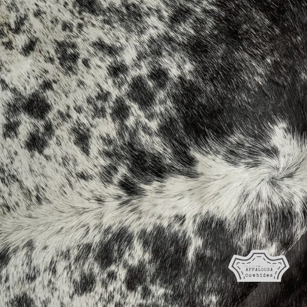 Natural Black Speckled Cowhide Rug - Image 4