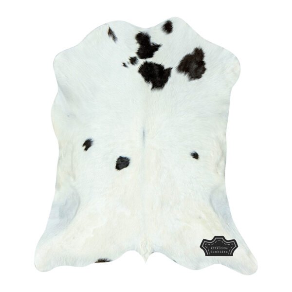 Natural Black & White Calf Hide Cowhide Rug - Image 2