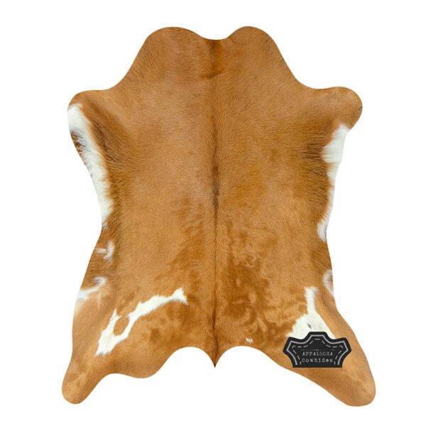 Natural Caramel Brown Calf Hide Cowhide - Image 3