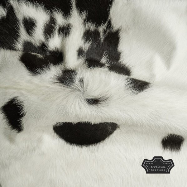 Natural Chromatic Black & White Cowhide Rug - Image 3