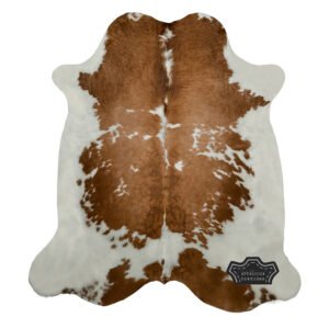 Natural Chromatic Brown & White Cowhide Rug