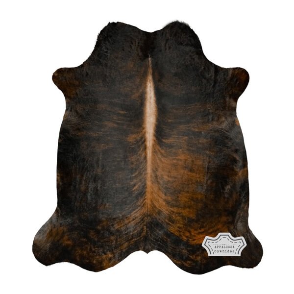Natural Dark Brindle Cowhide Rug - Image 3