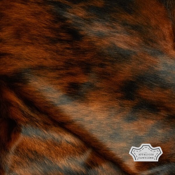 Natural Dark Brindle Cowhide Rug - Image 4