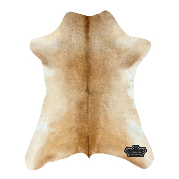 Natural Honey Brown Calf Hide Cowhide Rug