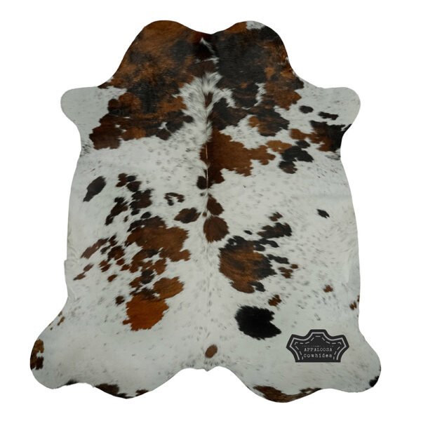 Natural Light Tricolor Cowhide Rug - Image 3