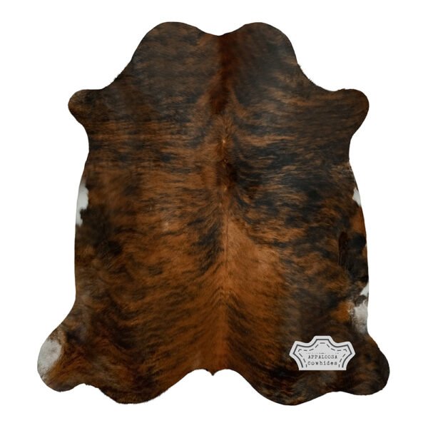 Natural Medium Brindle Cowhide Rug - Image 2
