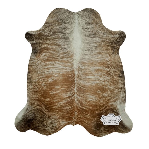 Natural Medium Brindle Cowhide Rug - Image 3