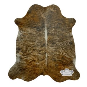 Natural Medium Brindle Cowhide Rug