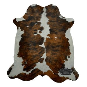 Natural Medium Tricolor Cowhide Rug