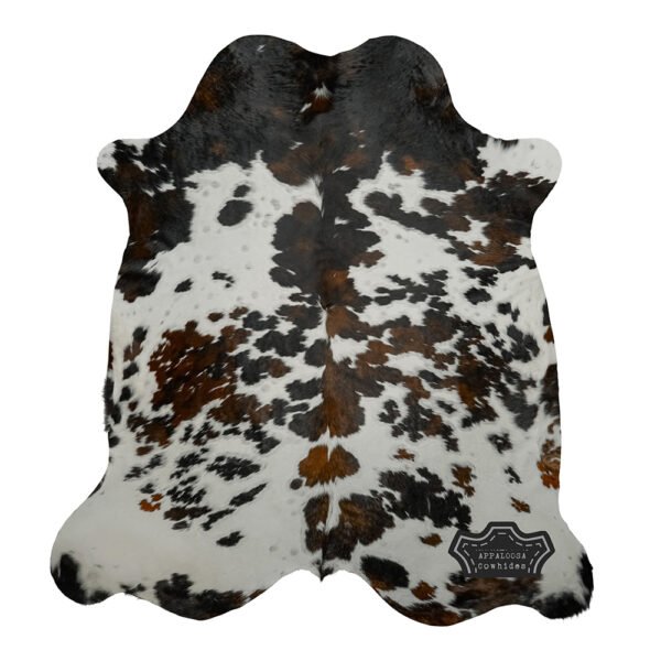 Natural Original Tricolor Cowhide Rug - Image 4