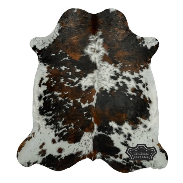 Natural Original Tricolor Cowhide Rug - Image 5