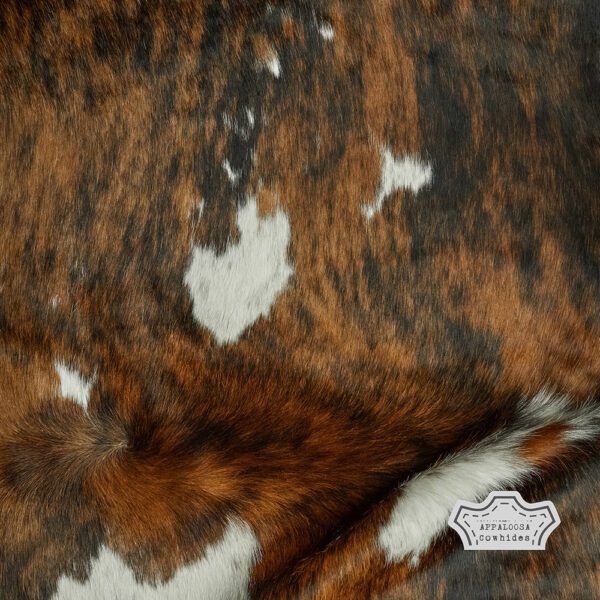 Natural Original Tricolor Cowhide Rug - Image 6