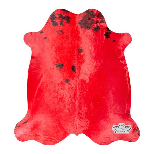Rusty Red Color Dyed Cowhide Rug - Image 4
