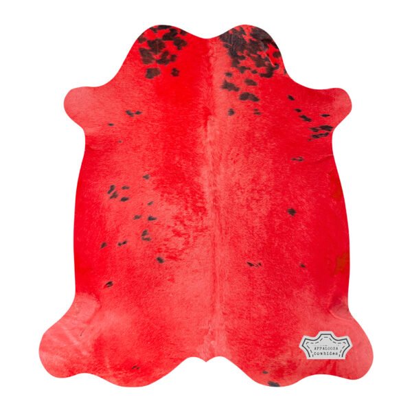 Rusty Red Color Dyed Cowhide Rug - Image 3