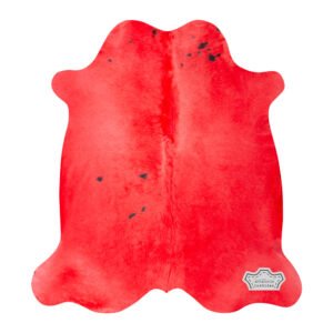 Rusty Red Color Dyed Cowhide Rug