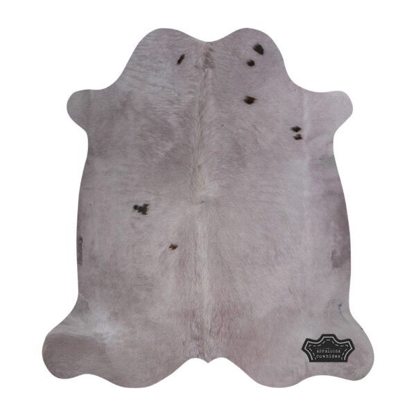 Soft Gray Color Dyed Cowhide Rug - Image 2