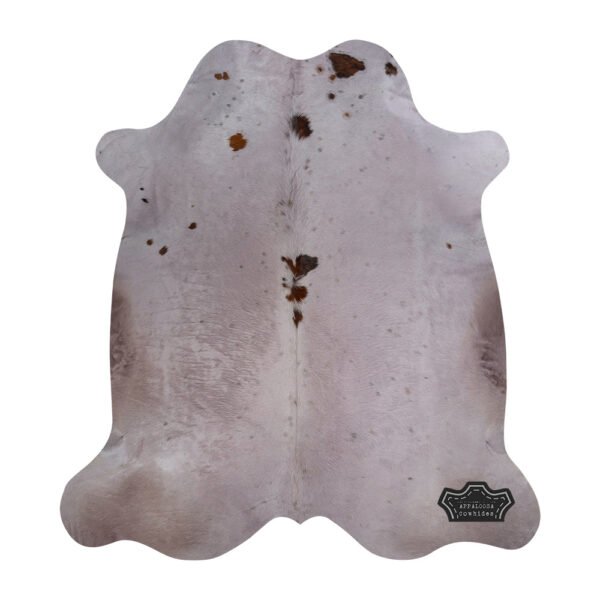 Soft Gray Color Dyed Cowhide Rug - Image 3